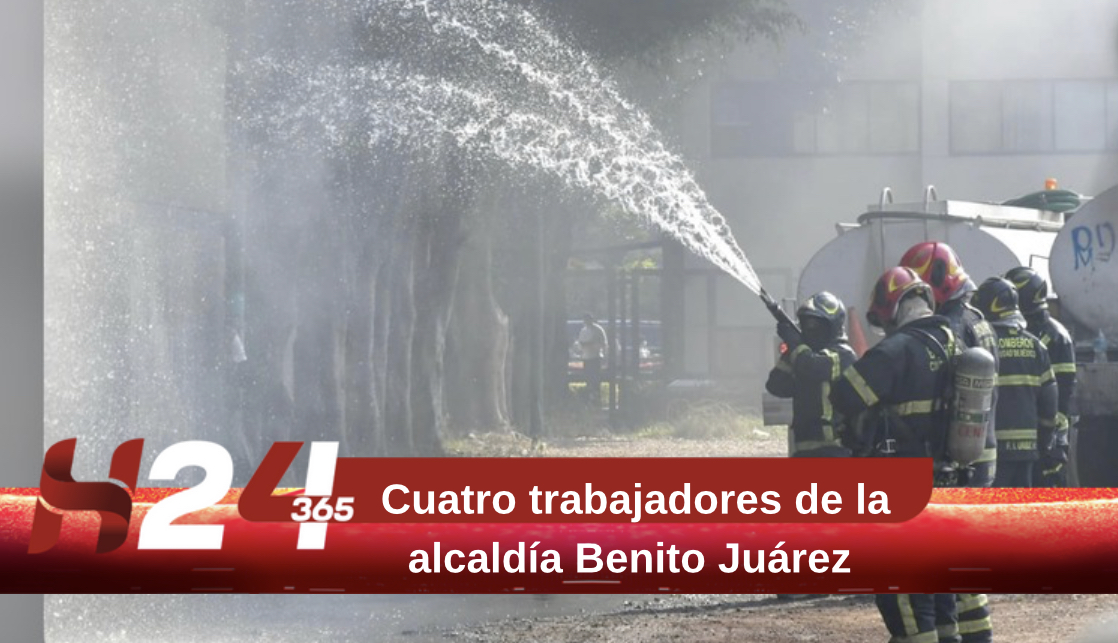 Cuatro trabajadores de la alcaldía Benito Juárez mueren en un incendio en un sótano del Gobierno