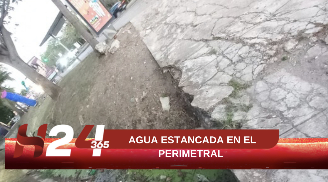 AGUA ESTANCADA EN EL PERIMETRAL