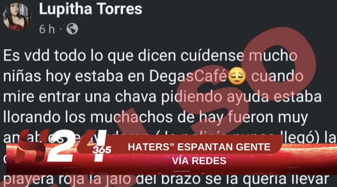 “HATERS” ESPANTAN GENTE VÍA REDES