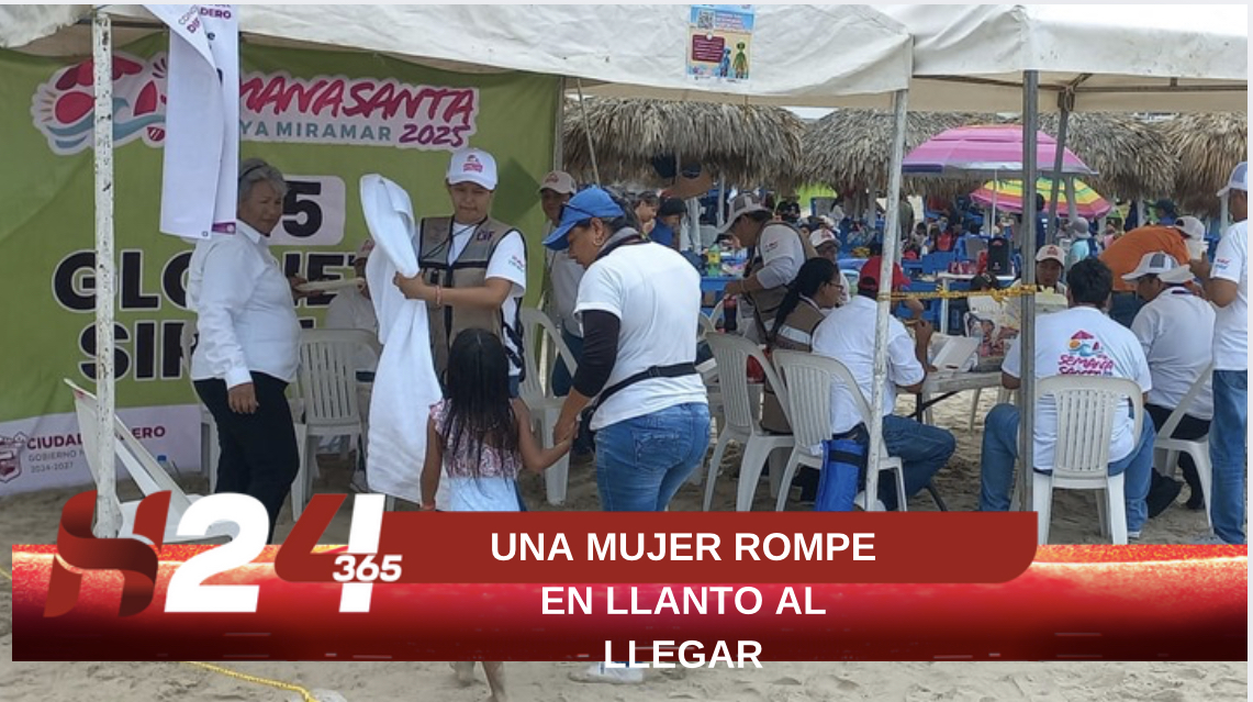 UNA MUJER ROMPE EN LLANTO AL LLEGAR